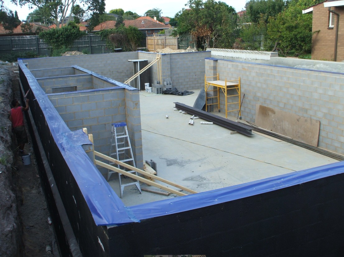 Termite management system installed on a new Melbourne build